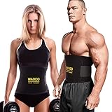 HK Fitnessgürtel, Einstellbar Taillen Trimmer/Bauchweggürtel/Schwitzgürtel, Bauchgürtel Abnehmen, Bauch Fett Weg Gürtel, Fitness Gürtel, Mit Neoprenmaterial für Damen & Herren Bodybuilding