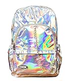 CHOK Starlight Hologramm-Rucksack mit Laptop-Schutz, für Schule, Uni, Unisex, Reisen, holografisch, reflektierend, mit coolem Effek