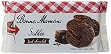 Bonne Maman Sablés tout chocolat – 150 g – Schokoladen-Cookies mit Schokostückchen – Wiederverschließb