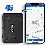 4G GPS Tracker Auto, GPS Tracker mit Starker Magnet, Dual Mode GSM/GPS Positionierung, Anti-Lost Theft, SIM-Free GPS Tracker für Auto Moto F