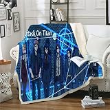 Kuscheldecke 130x150 Anime-Filme Vlies Flanell Decke Kinder Jungen Sherpa Decke Fleecedecke als Sofaüberwurf Sofadecke Couchdecke Doppelseitig Tagesdecke für Bett&Sofa geschenk