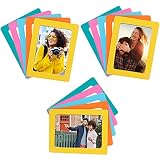 Belle Vous Magnetische Bilderrahmen Foto Magnete (15er Packung) Für 10 x 15 cm Fotos - Collage Magnet Kühlschrank Bilderrahmen für Kühl- und Metalloberflächen - 5 Farb