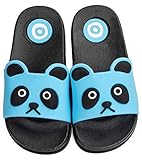 Vunavueya Kinder Dusch- und Badeschuhe Badelatschen Jungen Mädchen Badeschlappen Badesandalen Sommer Hausschuhe Strand Pantoletten Schuhe Sky Blau 29/30 EU=30-31 CN