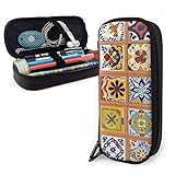 Schreibwaren Etui Talavera Mexikanische Fliesen Stifte Etui Niedlich Schlampermäppchen Große Kapazität Pencil Case Für Studenten Schule Bü