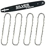 Schwert + 4 Stück Sägekette für Kettensäge Husqvarna 325 1,5mm 38cm S38-HQ-Z4
