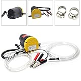 AufuN Ölabsaugpumpe 12V 60W Auto Dieselpumpe Elektrisch Absaugpumpe für Öl und Diesel zum Auto & Motorrad Kraftstoffversorgung und Aufbereitung