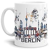 Tassendruck Berlin-Tasse Skyline - Kaffeetasse/Mug/Cup - Qualität Made in Germany