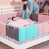 Kindergeländer Kinder,Kindergeländer Schutzgeländer mit Weichzaun,Handlauf Schutzbett vor dem Unterfall Für Reise I Häuser,Seitenschienen Na(Size:50cm,Color:Grün)