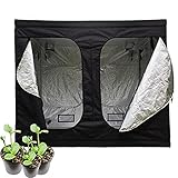 Growzelt Grow Tent,Indoor Growbox Growroom Growschrank Darkroom Pflanzenzelt Gewächshaus Zuchtzelt,Growschrank für Homegrow,Lichtdicht und Wasserdicht Pflanzzelt,Höhe 200cm (240*240*200 cm)