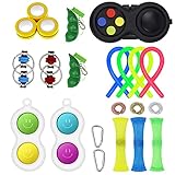 Lunriwis Sensory Fidget Toy, 24 Stück Fidget Toy Set Box, Anti Stress Spielzeug Set für Kinder Erwachsene Stressabbau, Finger Toy Pack für Geburtstagsfeier, Klassenbelohnunge Und Kinder Geschenk