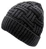 Chalier Beanie Herren Damen Wintermütze Warm Strickmütze Winter Mütze Slouch Long mit Fleece Innenfutter MEHRWEG