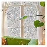 WDSHB Sichtschutzfolie Statische Folie Fenster Folie Milchglas Dekofolie selbsthaftend Blickdicht Fensterfolie Büro und Zuhause Mode Dekofolie (Size:60cm*2m,Color:Zaun)