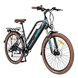 Elektrofahrrad Bezior 26 Zoll 250W Moped E Bike mit LCD Meter 12.5AH Batterie 80km Reichweite für Frauen Pendeln Einkaufen R