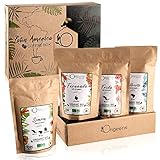 ORIGEENS BIO Kaffeebohnen Probierset 1kg | Premium Arabica Kaffee Ganze Bohnen Set 4x250g | Traditionelle Röstung | Kaffee Geschenk