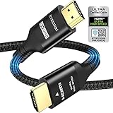 8K HDMI 2.1 Kabel 2M, Etseinri Ultra Hochgeschwindigkeit 48Gbit/s HDMI Kabel (8K@60Hz 4K@120Hz) RTX 3080 eARC Dolby HDR10 HDCP 2.2&2.3 Kompatibel mit PS5/PS4, S.ony/L.G/S.amsung TV, Xbox-Serie X