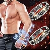 2pcs Magnetotherapie Körper Straffendes Armband,IONWrist Energieausgleichendes Armband,Shapeup Therapeutisches Magnetarmband Magnetotherapie Fit Plus Armband (Black Gold)