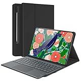 Samsung Galaxy Tab S7 Tastatur, Smart Touchpad, S-Pen-Halter, Ultradünne Magnetische QWERTZ Tastatur für Tab S7 11 Zoll 2020, Samsung Tab S7 Hülle mit Tastatur Galaxy Tab S7 SM-T870/T875/T878, Schw
