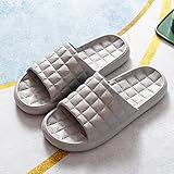 JaMsnc rutschfest Badeschuhe,rutschfeste Hausschuhe mit dicken Sohlen, sommerliche Badesandalen und Hausschuhe-42-43_Yellow,D