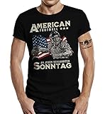 T-Shirt für American Football Fans: An jedem verdammten Sonntag L