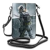 Tom Clancy's The Division Lightweight Small Crossbody Bags Leather Cell Phone Purses Travel Pouch Shoulder Bag Wallet With Credit Card Slots for W