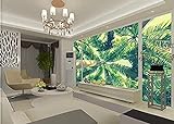 ZZXIAO Mediterrane grüne Kokosnuss Moderne Fototapete 3D Wohnzimmer Einrichtung Seidenstoff Wandbilder wandpapier fototapete 3d effekt tapete Wohnzimmer Schlafzimmer Hintergrundbild-200cm×140