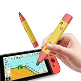 IFYOO Kapazitve Stylus Touch Pen, Stift Form Switch Game Controller für Super Mario Maker 2, Dr. Kawashima's Brain Training, Touch Pen für Nintendo Switch, Switch Lite, Touchscreen Phone - [Gelb]