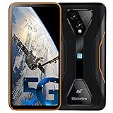 Blackview BL5000 5G Smartphone ohne Vertrag, Android 11 MTK Dimensity 700 Octa-Core, 8GB RAM 128GB ROM, IP68 16MP + 16MP Kamera, Simlockfreie Handys, 4980mAh Akku, GPS FM Orang