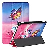 AChris Hülle Kompatibel mit Samsung Galaxy Tab S6 Lite 10.4' 2020 (SM-P610/P615) PU Ledertasche Schutzhülle Case mit Intelligent Auto Schlafen/Wachen Trifold Smart C