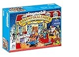 PLAYMOBIL Adventskalender 2021 - 70188 Weihnachten im Spielwarengeschäft mit liebevollen Figuren und Zubehörteilen hinter jedem Türchen, 89-teilig, Ab 4 J