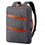 DOMISO Laptop Rucksack Business 14 Zoll Multifunktion Notebook Rucksack Wasserdicht Laptop Tasche Aktentasche Reiserucksack Schultertasche Umhängetasche für Männer/Frauen/Teenager, Dunkelg