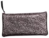 Clairefontaine 410018C Schlampermäppchen aus Leder Celeste Flach, 11 x 22cm, 1 Stück, Lazer Alb