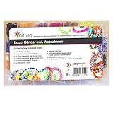 mituso XXL Loom Bands Starter Set Box 4200 Bänder 4400 Teile inkl. Web