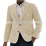 Fischgrätenanzug Mode Grün Frühling Warm Business Anzug Jacke Abschlussball Party Weste Smoking Jacke Hochzeit, champagnerfarben, XL
