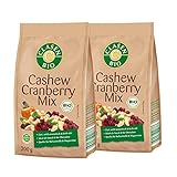 2x CLASEN BIO Cashew-Cranberry Mix Nussfruchtmischung zum Knabbern - 200 g
