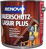 RENOVO 4 Liter Dauerschutzlasur PLUS Nr.9510 KALKWEISS