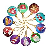 PiniceCore 10pcs Weihnachten Label-Karten-Set Diamant-malerei Weihnachtsbaum-Dekoration Weihnachtsdekorationen Fü