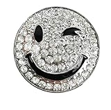 Treend24 Damen Magnet Brosche Smiley Silber Schal Clip Bekleidung Magnetbrosche Poncho Taschen Stifel Textilschmuck Eule H