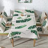 Fangys Europäische rechteckige Tischdecke Pastorale Digitaldruck Baumwolle und Leinen Tischdecke Staubfeste Einfache Heimtisch Matte Hotel Rundtisch Tischdecke 4# -140 × 220