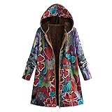 Mymyguoe PlüSchmantel Damen Teddy Lang Elegant Fleecemantel Fleecejacke Herbstjacke ÜBergroßE Outdoorjacke PlüSchjacke Winter üBergangsjacke Schwarz Kapuzenjack