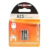 ANSMANN Alkaline Batterie A23/LR23 - 12V Batterie insbesondere für Garagentor-Fernbedienungen mit langer Haltbarkeit - Zusätzlich auch für Taschenrechner, Waagen, Uhren und Autoschlü