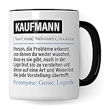 Kaufmann Tasse lustig, Kaufmann Geschenk Beruf, Spruch Kaufkraft Geschenkidee, Kaffeetasse Beruf Kaufmänner Kaffeebecher Teetasse B