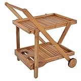 Limal Servierwagen BBQ Barbecue-Trolley Rollwagen Beistellwagen Barwagen klappb