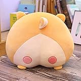 XINQ 40-50 cm lustige Corgi Hund/Katze/Pig Butt Spielzeug gefüllte schöne Tier Arsch plüsch Kissen Cartoon Puppe für Kinder mädchen kissengeschenke 40cm Katze (Color : Corgi, Size : 50cm)