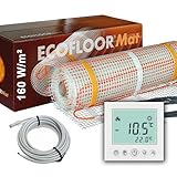 400 Watt PREMIUM Fußbodenheizung elektrisch Fliese Bad Heizmatte Thermostat 2 m²