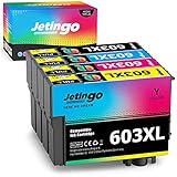 Jetingo 603XL kompatibel epson druckerpatronen 603 für Epson 603 Tintenpatronen mit Epson Workforce Epson XP-2100 XP-2105 XP-3100 XP-3105 XP-4100 XP-4105 WF-2810 WF-2830 WF-2835 WF -2850