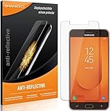 SWIDO Schutzfolie für Samsung Galaxy J7 Prime 2 [2 Stück] Anti-Reflex MATT Entspiegelnd, Hoher Härtegrad, Schutz vor Kratzer/Folie, Displayschutz, Displayschutzfolie, Panzerglas-F