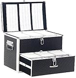 Xcase DVD Aufbewahrung Koffer: CD/DVD/BD-Koffer für 1000 CD/DVD/BDs (CD Aufbewahrung Koffer)