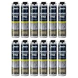 12x Bostik P765 Montage Pro B1 schwer entflammbarer Polyurethan Brandschutzschaum 750