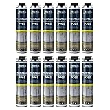 12x Bostik P765 Montage Pro B1 schwer entflammbarer Polyurethan Brandschutzschaum 750