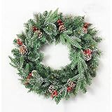 GANFANREN Schneeflocke Kiefernnadeln künstliche Pflanzen Weihnachten dekorative Blumenkranz DIY Geschenke Hochzeit Brautzubehör Räumung